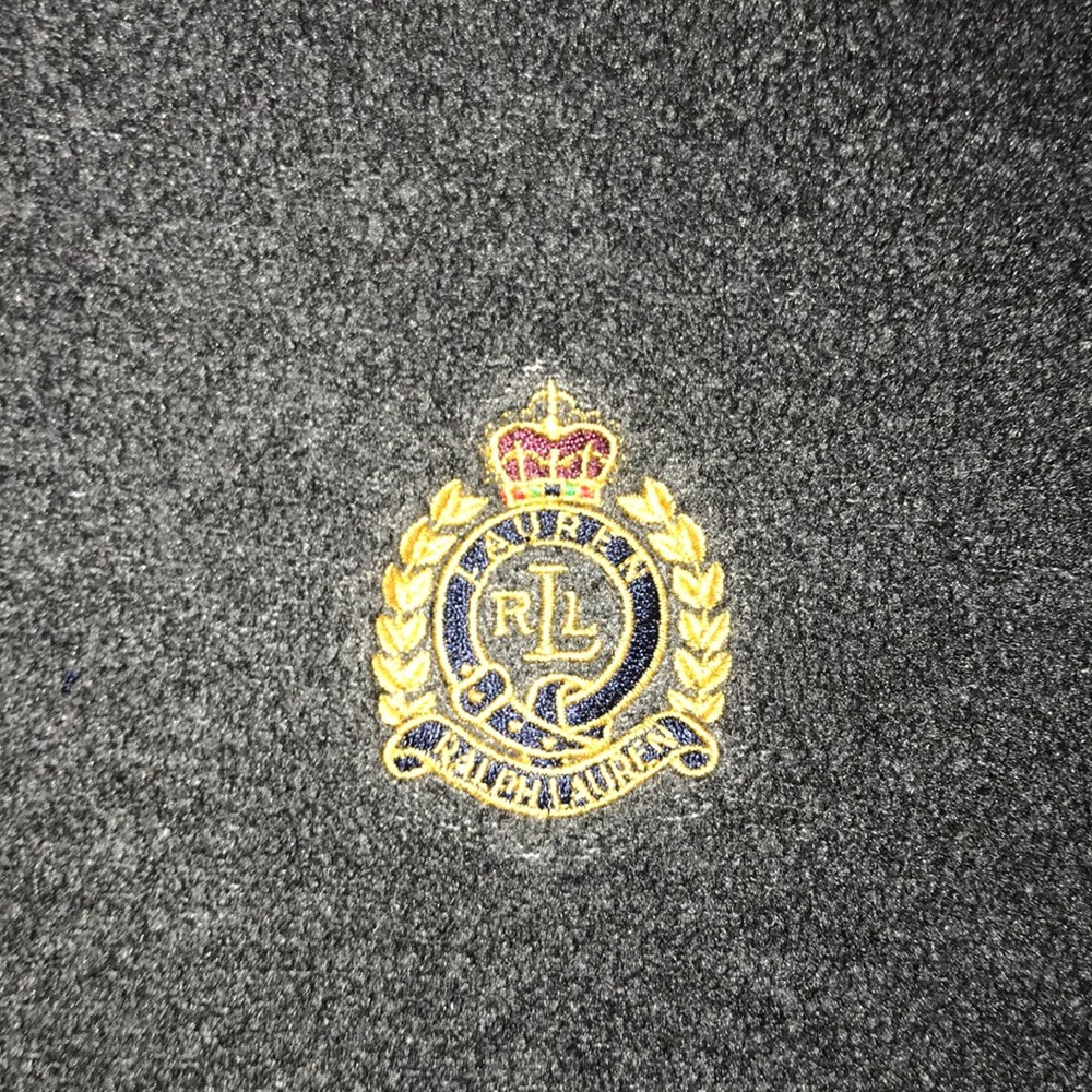 Ralph Lauren quarter zip with emblem
